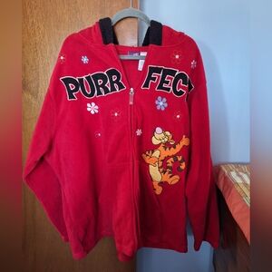 The Wonderful World Of Disney Women's 4X Tigger Red Jacket Full Zip